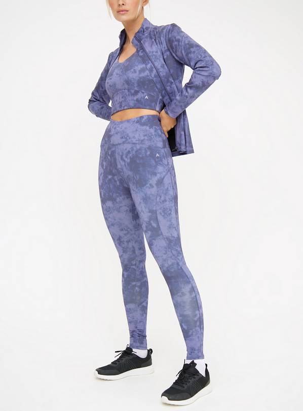 Active Blue Tie Dye Leggings  L